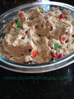 Monster cookie dough dip