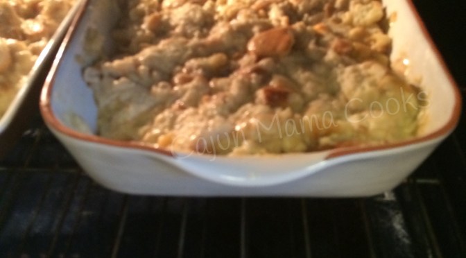 Bread Pudding with brandy butter sauce