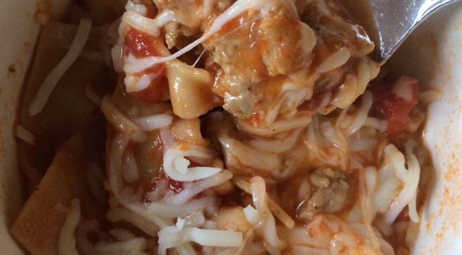 Skinny lasagna soup and enjoying the moment